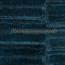 Anguille diep blauw wallcovering VP-424-09 animal skins Elitis